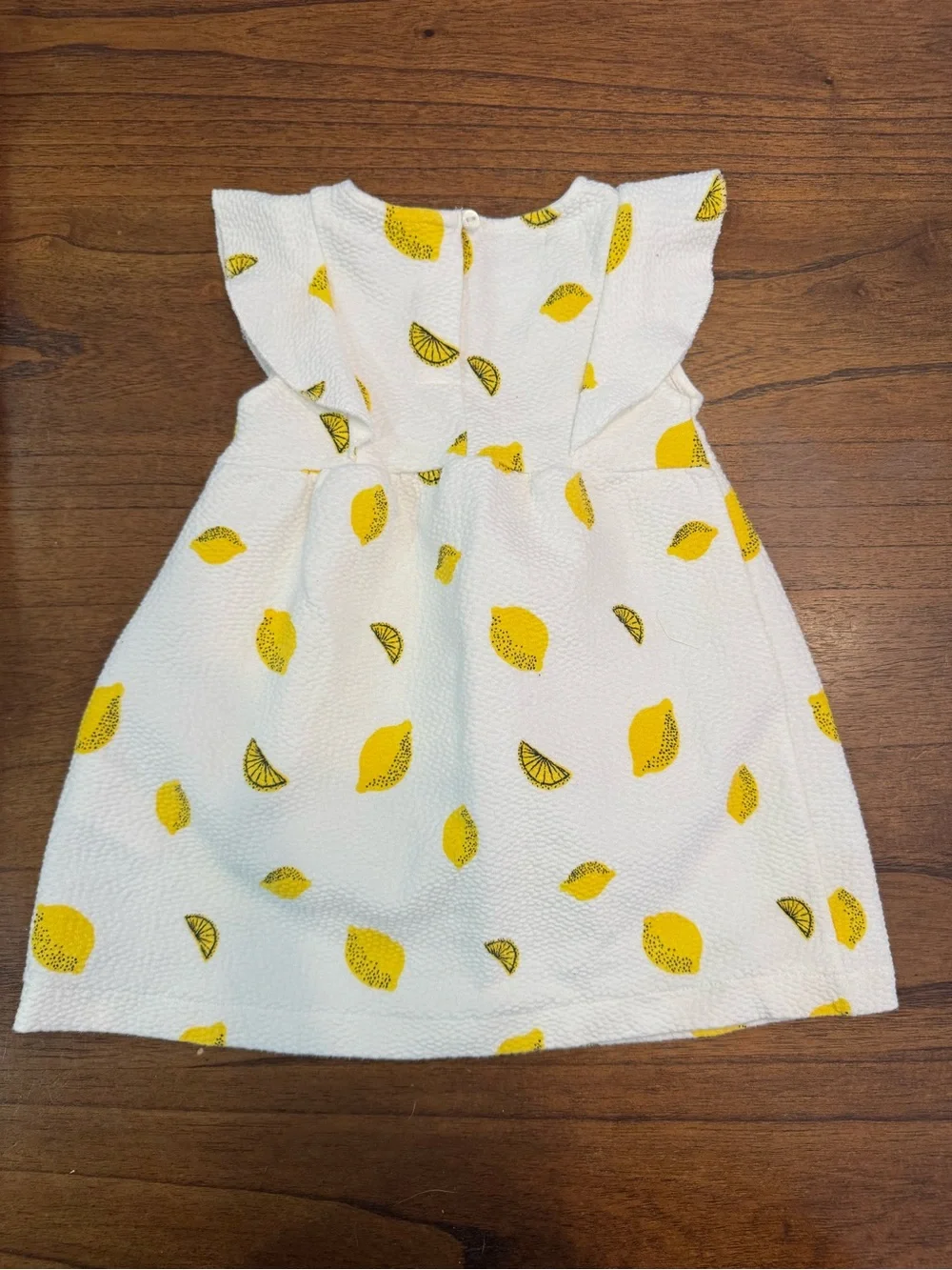 Zara BabyGirl White Dress with Yellow Lemons